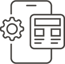 UI and UX design icon
