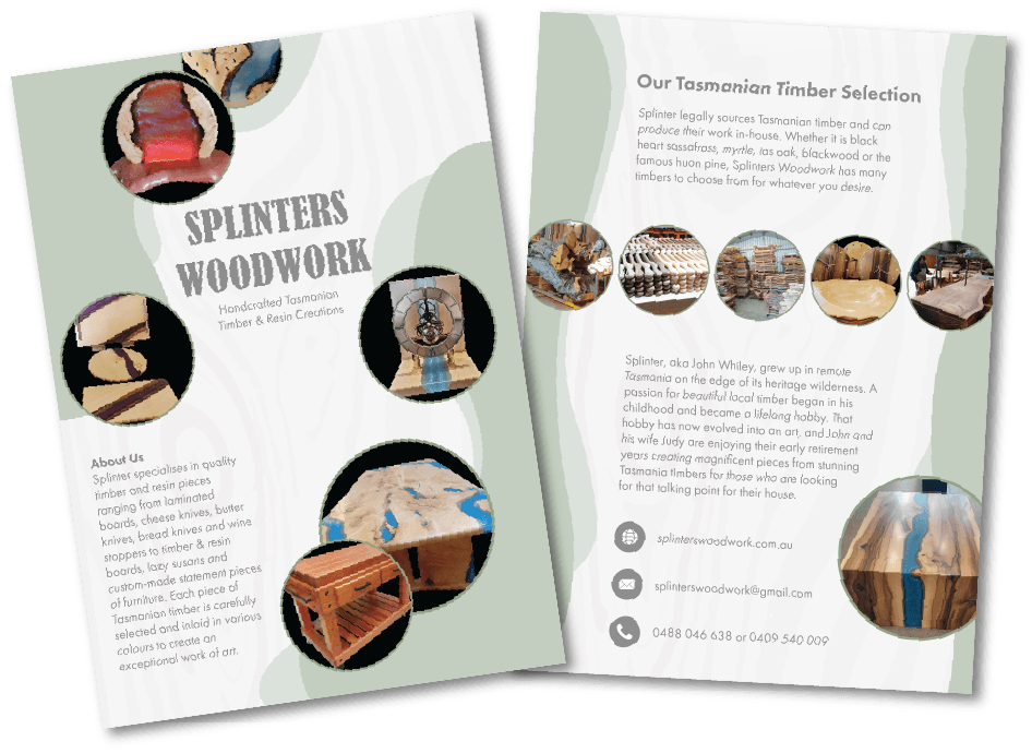 Professional flyer and print design mockup by Zeteo Studio